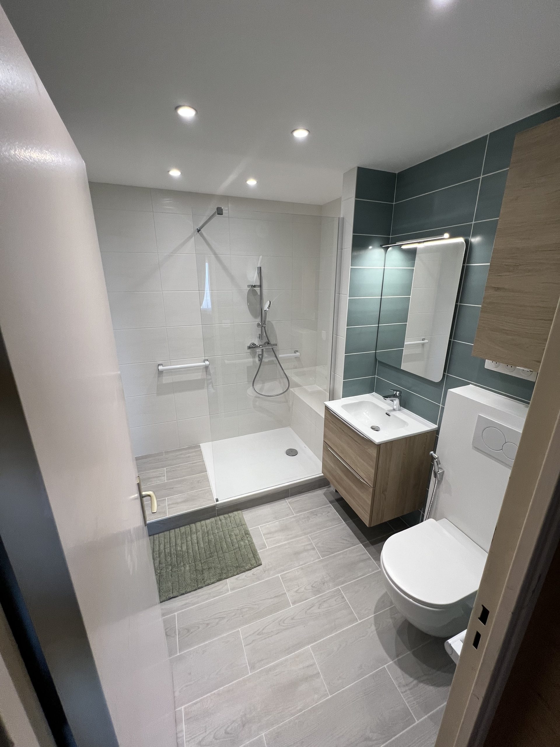 Rénovation salle de bain, installation